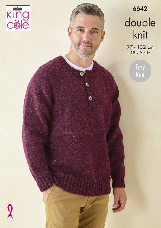 King Cole Knitting Pattern 6642 Double Knit