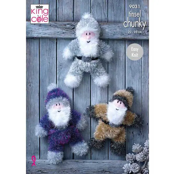 King Cole 9031 Santa Knitting Pattern