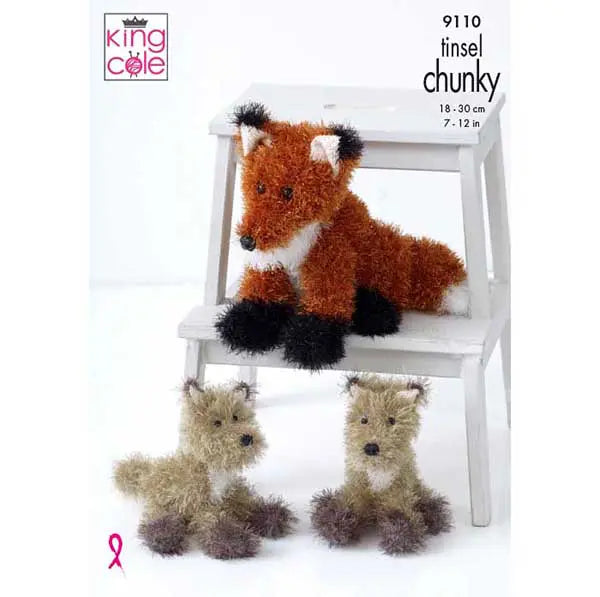 King Cole 9110 Fox Knitting Pattern