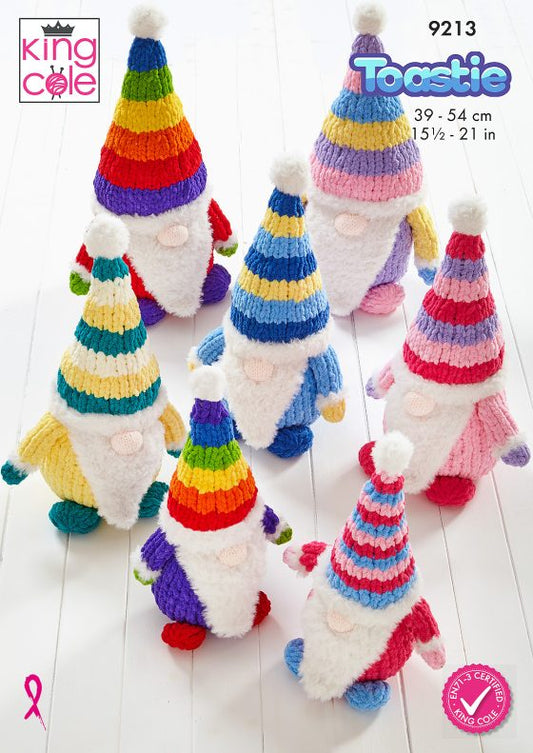 King Cole 9213 Gnomes - Knitting Pattern Toastie