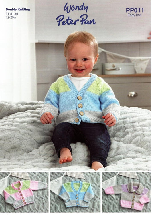 Wendy Peter Pan PP011 Baby Cardigans - Double Knitting