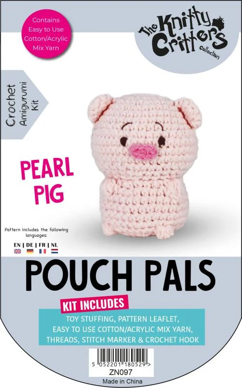 The Knitty Critters Pearl Pig Pouch Pals