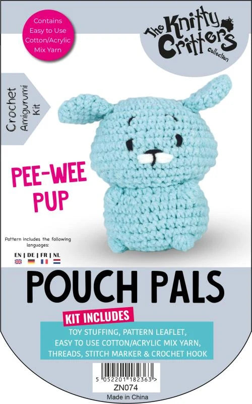 The Knitty Critters Pee-Wee Pup Pouch Pals