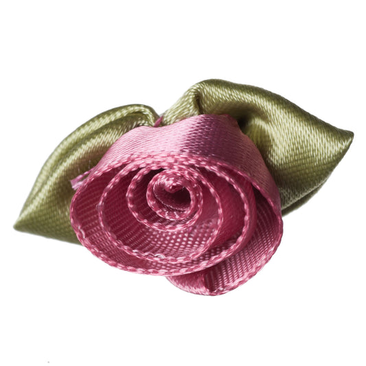 Ribbon Roses Large Deep Pink