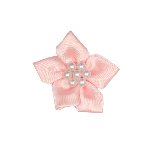 Ribbon Star with Peals - Pale Pink
