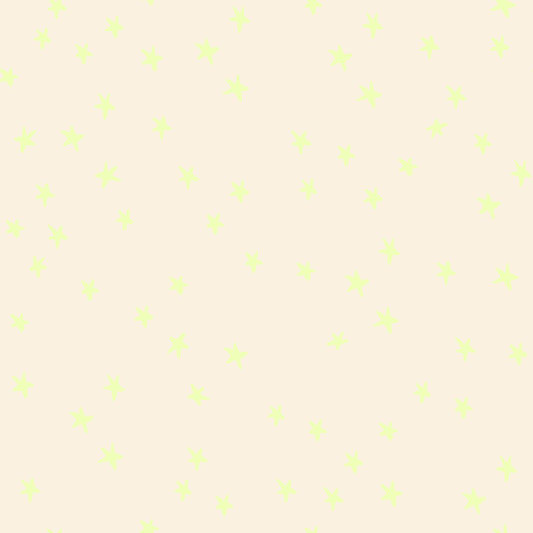 100% Cotton  Freaky Familiars Starry - Ruby Star Society  –  Neon Yellow