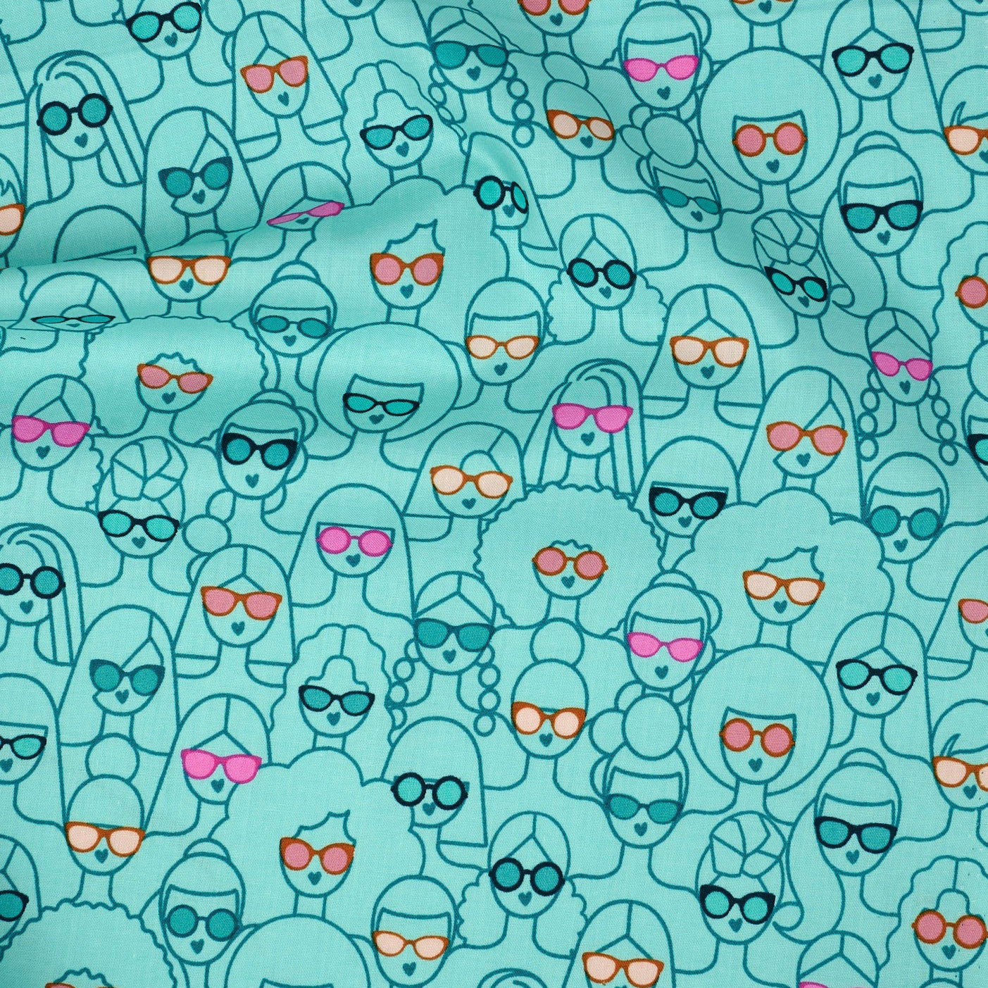 100% Cotton  Poolside too - Ruby Star Society - Lagoon