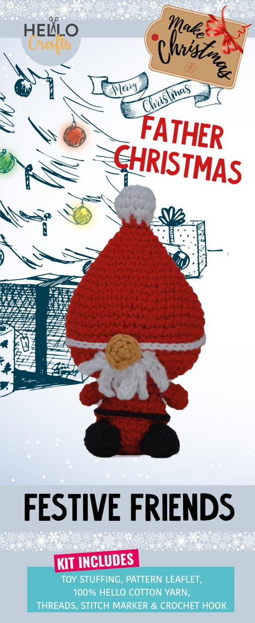 The Knitty Critters Festive Friends Father Christmas