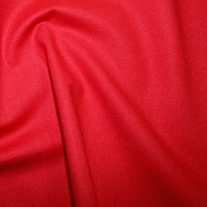 100% Cotton in Bright Red