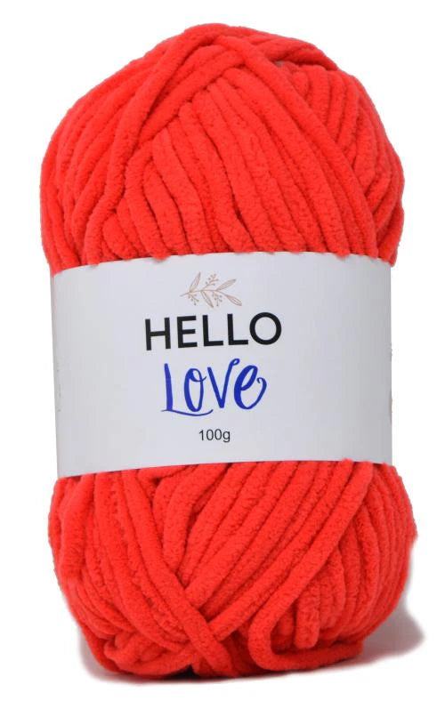 Hello Love Yarn - Red - Super Chunky