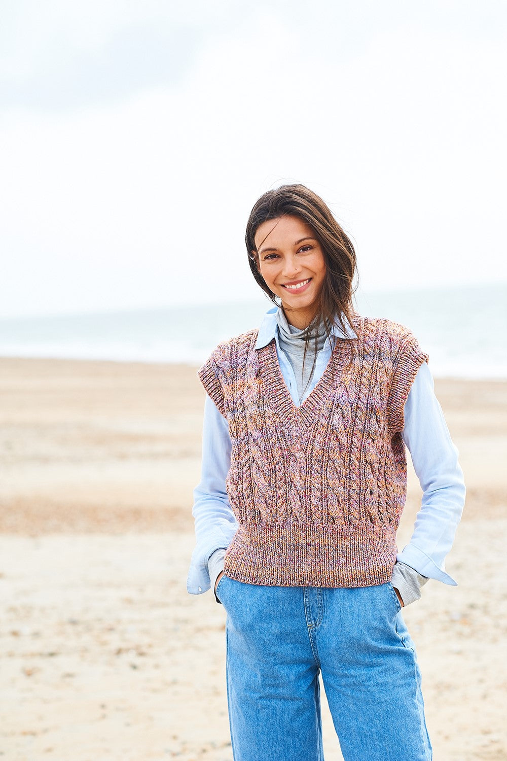 Stylecraft Knitting Pattern 10010 Tank Tops Aran