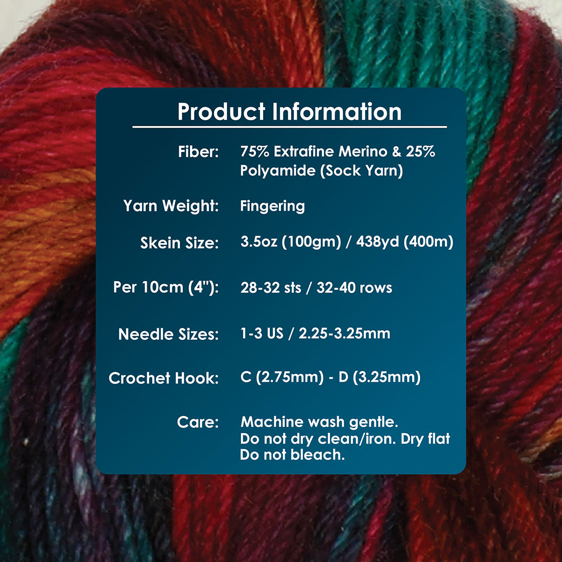 Knit Pro Symfonie Hand Dyed Terra 4ply/Fingering - Party Lights