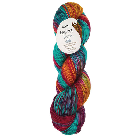 Knit Pro Symfonie Hand Dyed Terra 4ply/Fingering - Party Lights
