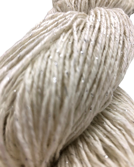 Undyed Sock Weight Yarn With Sparkle