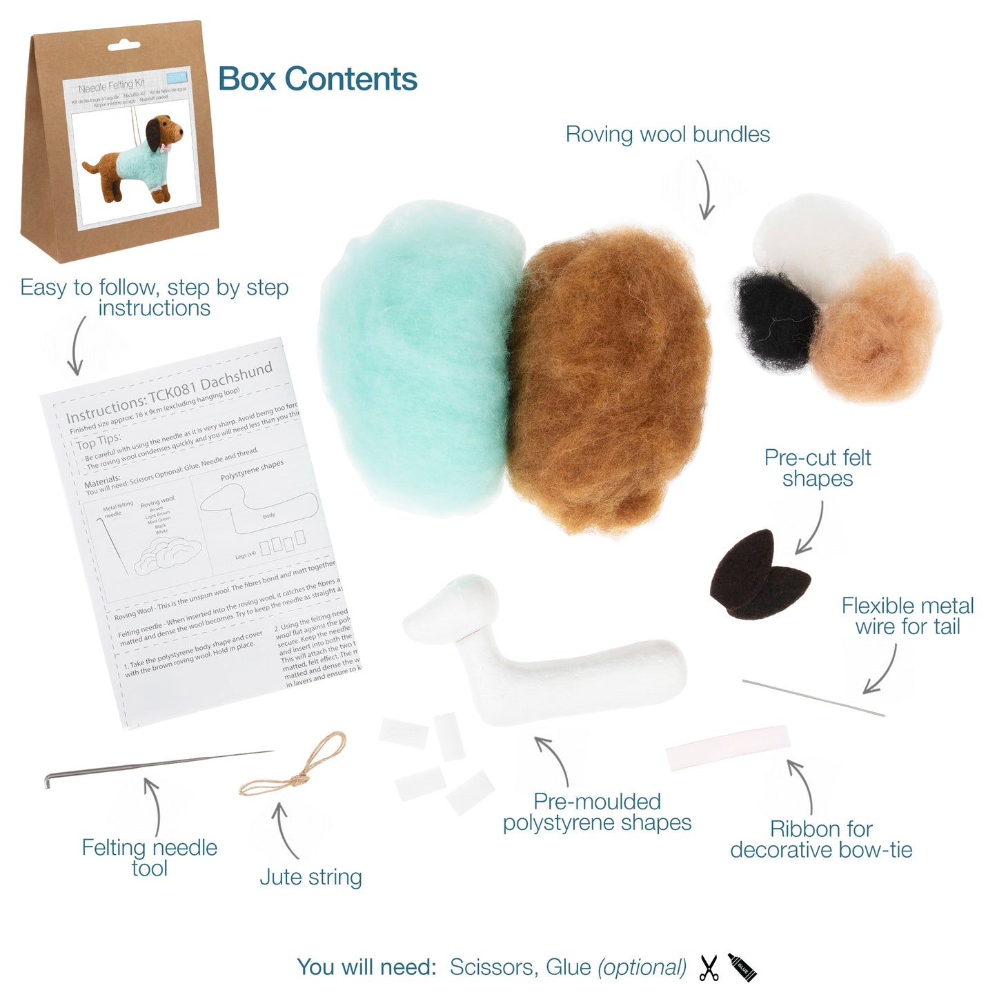 Felting Kit - Dachshund