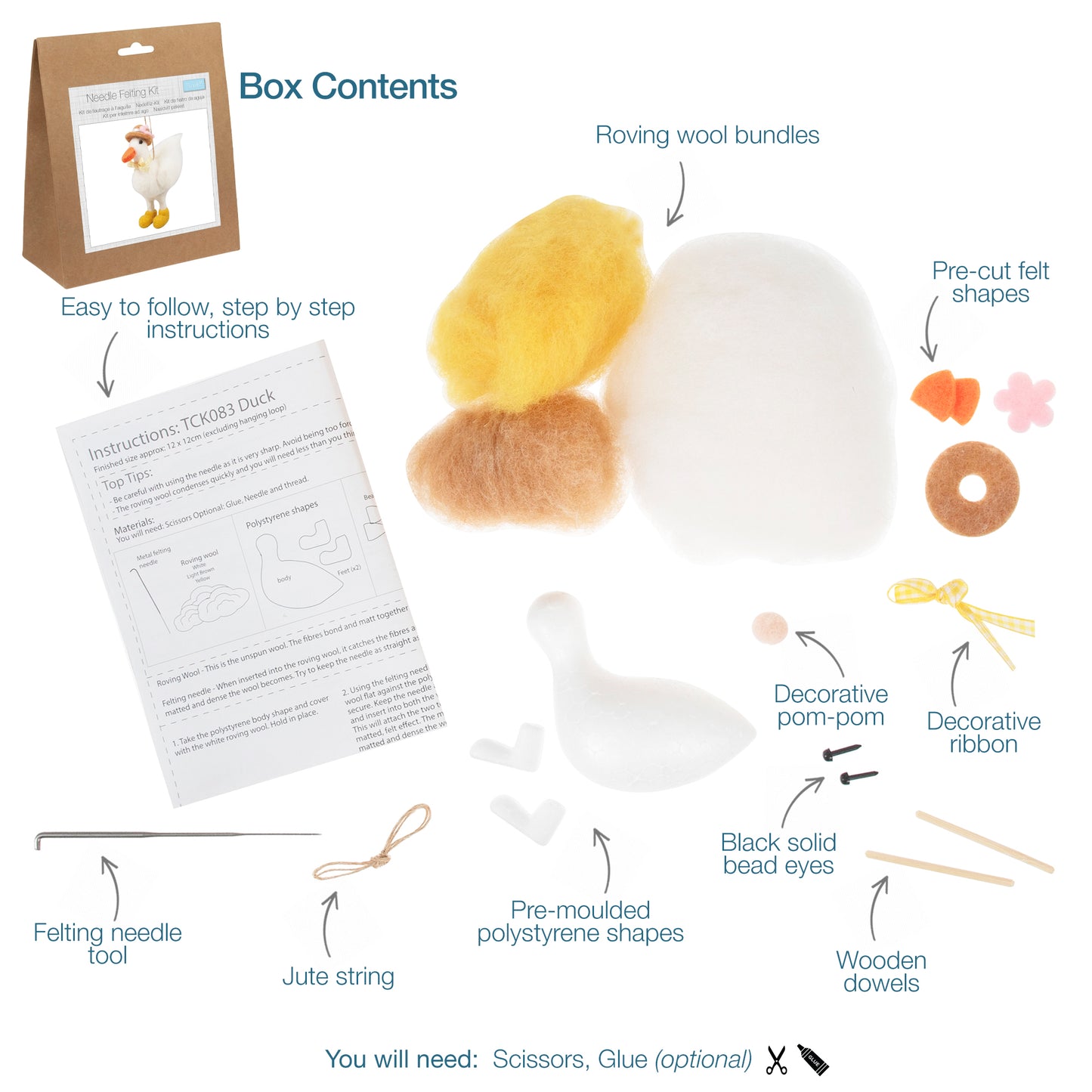 Felting Kit - Duck