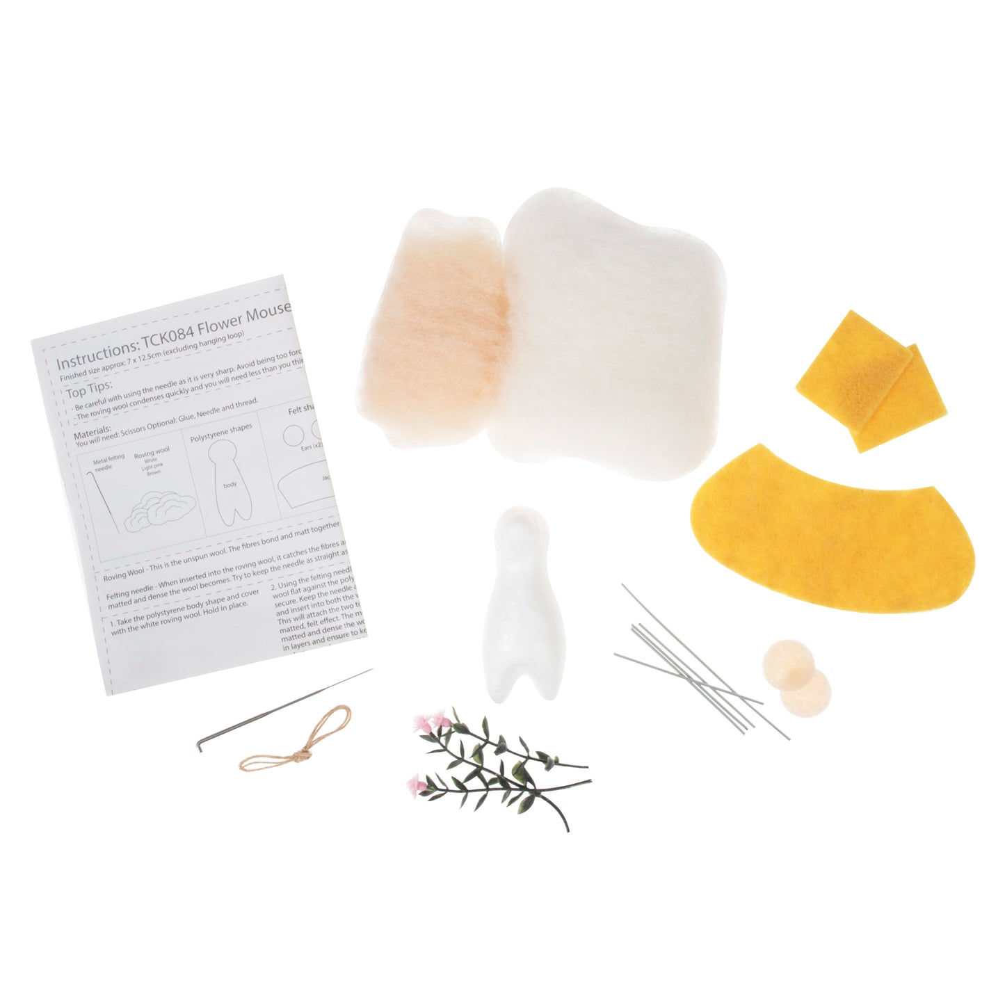 Felting Kit - Flower Mouse