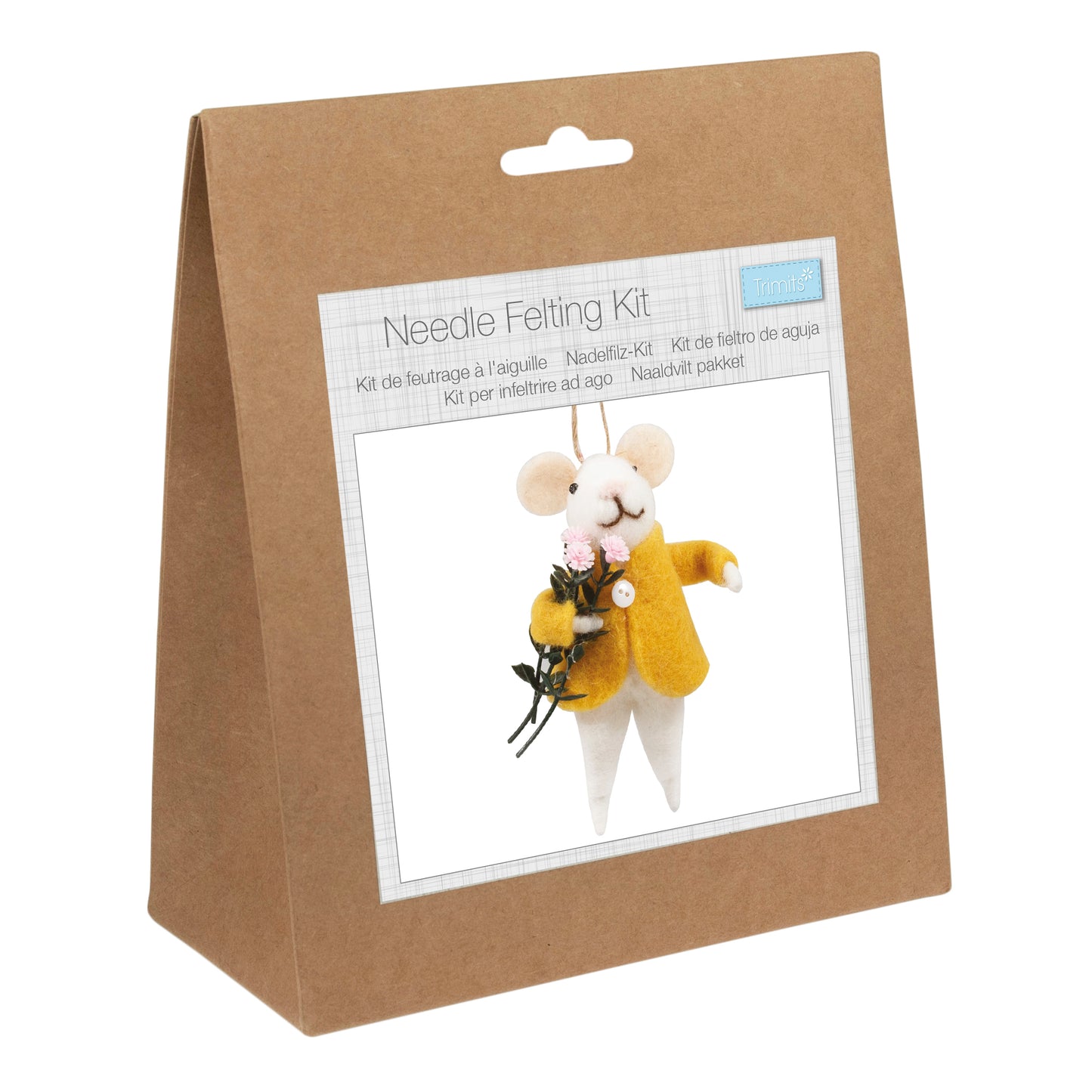 Felting Kit - Flower Mouse