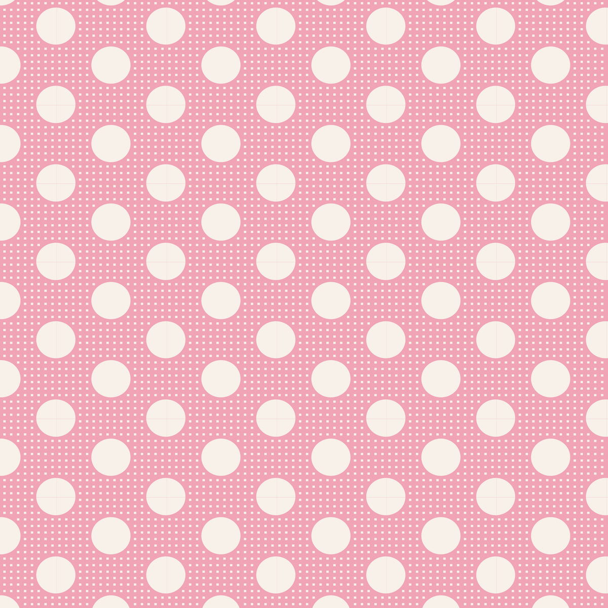100% Cotton  by TILDA Medium Dots - Pink