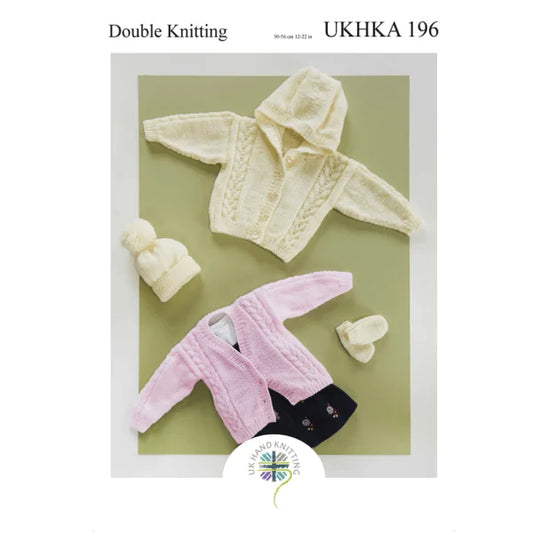 UKHKA 196 Knitting Pattern Double Knitting
