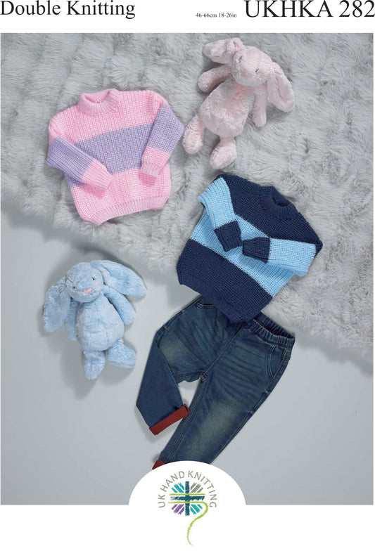 UKHKA 282 Baby Sweaters Double Knitting
