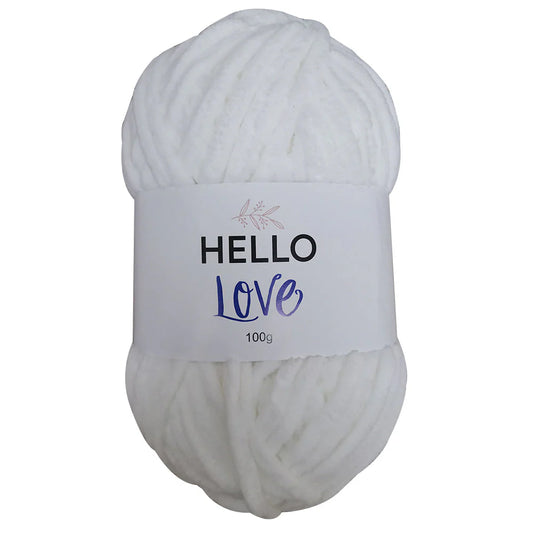 Hello Love Yarn - White - Super Chunky