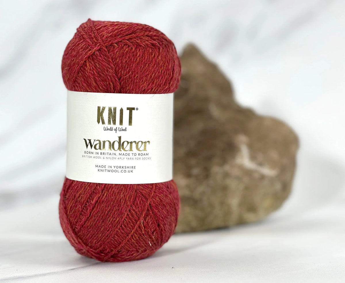 World of Wool Knit Wanderer 4ply - Redcurrant