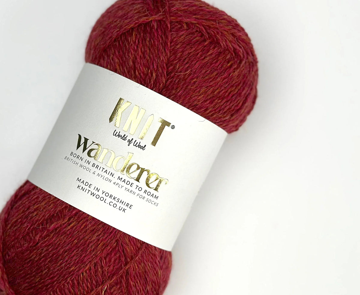 World of Wool Knit Wanderer 4ply - Redcurrant
