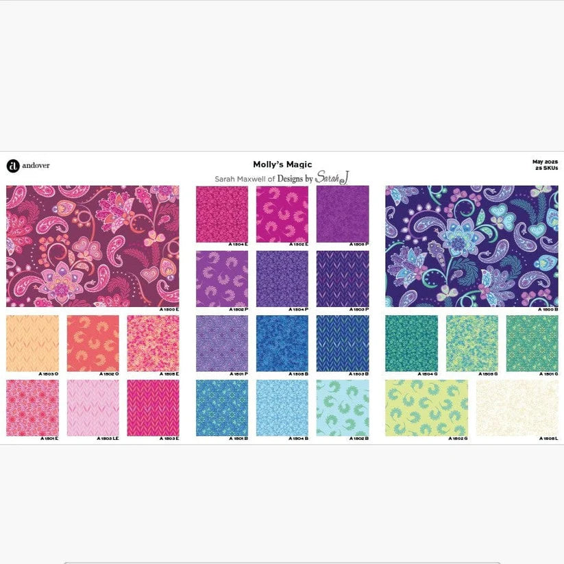 100% Cotton Layer Cake pack - Mollys Magic - Moda - 10" Squares