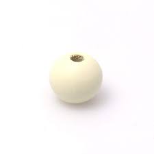 Wooden Beads Cream 16mm