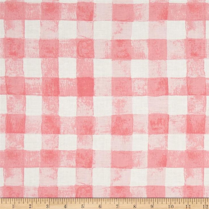 100% Cotton Painted Gingham - Michael Miller - Pink