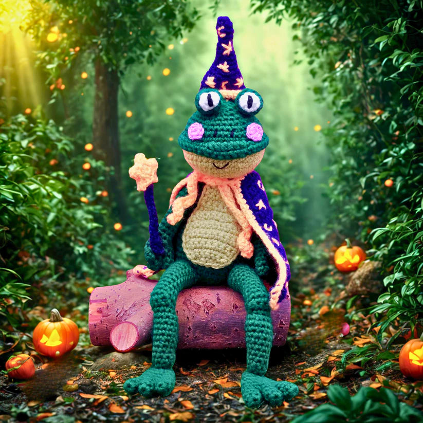Wee Woolly Wonderfuls - Fizzy The Wizard Frog