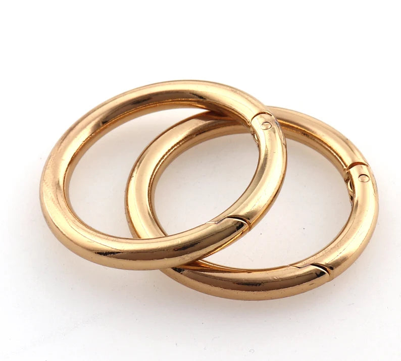Push rings 25mm Gold