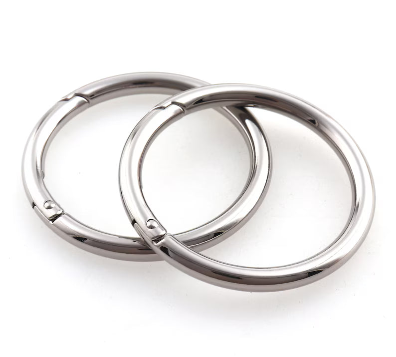 Push rings 25mm Silver