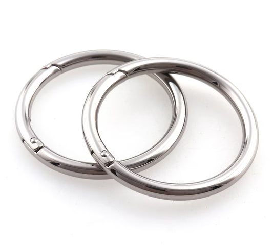 Push rings 38mm Silver