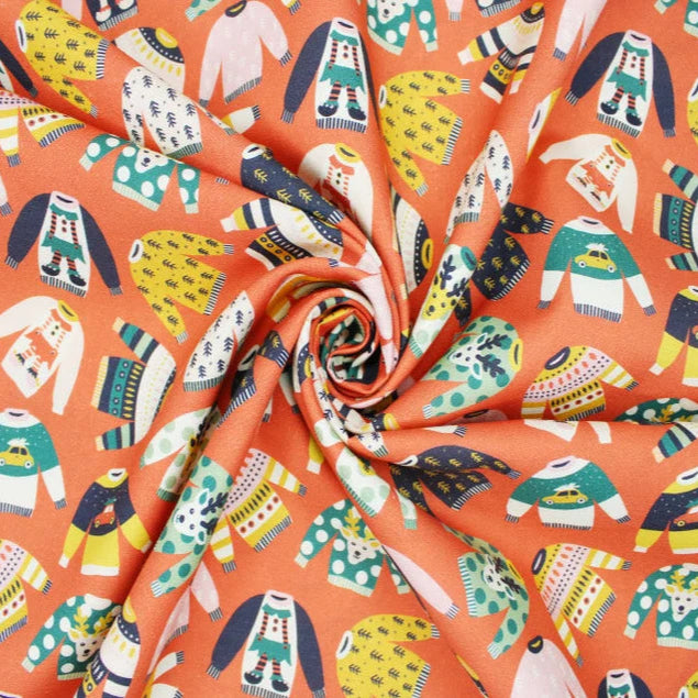 100% Cotton Christmas Sweater Print
