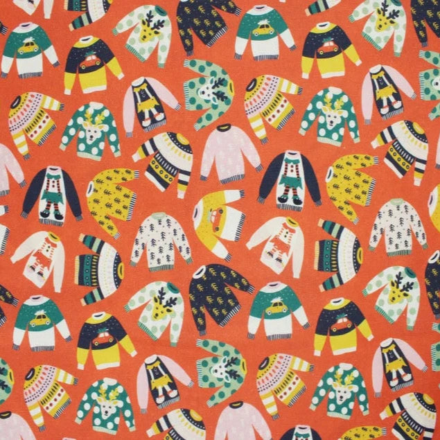 100% Cotton Christmas Sweater Print