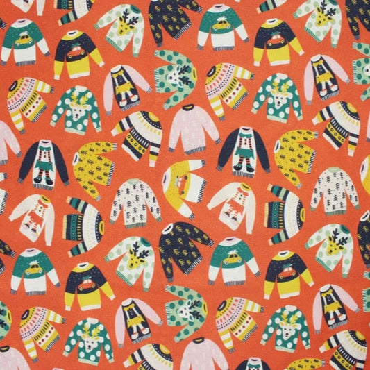 100% Cotton Christmas Sweater Print