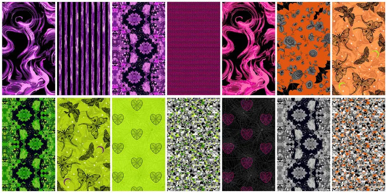 100% Cotton  Phantasm by Libs Elliott  - Squares 42 x 10"