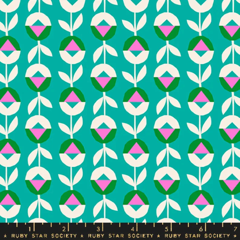 100% Cotton Eye Candy - Ruby Star - Tropic