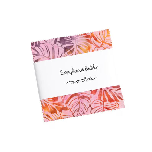 100% Cotton Charm pack - Berrylicious Batiks - Moda - 5" Squares