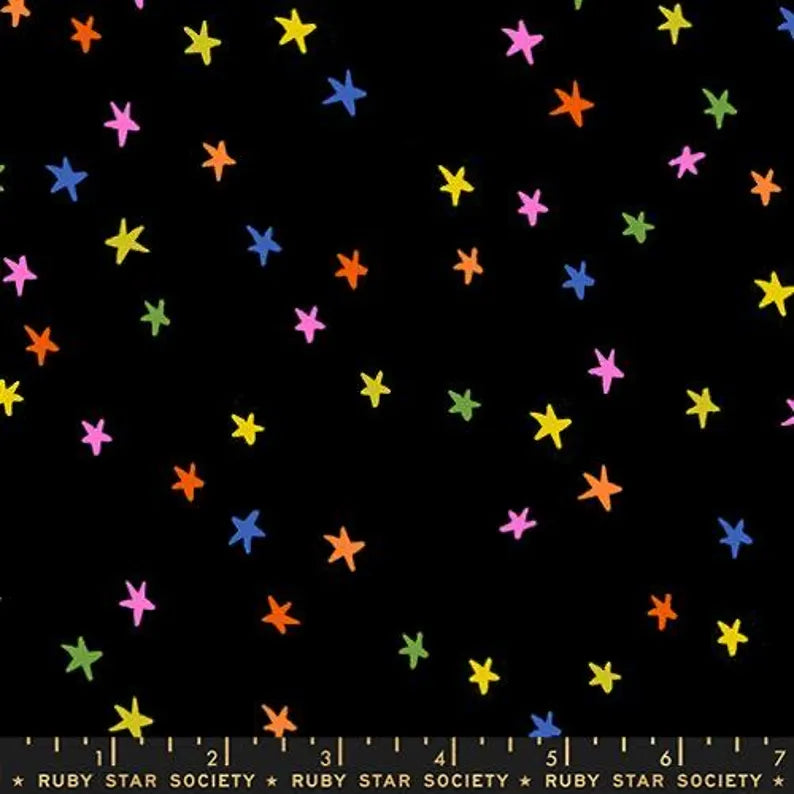100% Cotton Vivid Rainbow - Starry Collection by Alexia Abegg - Ruby Star Society