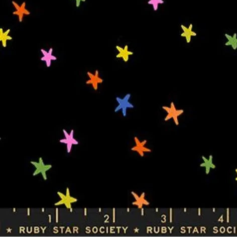 100% Cotton Vivid Rainbow - Starry Collection by Alexia Abegg - Ruby Star Society