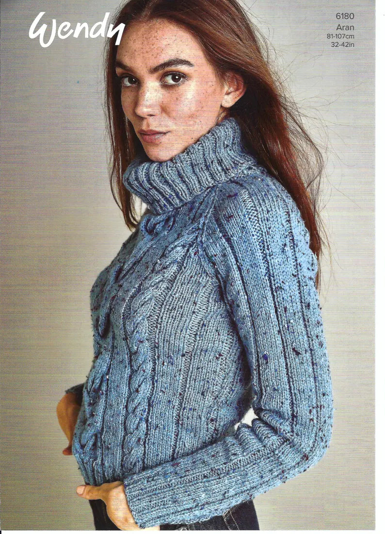 Wendy 6180 Knitting Pattern Aran