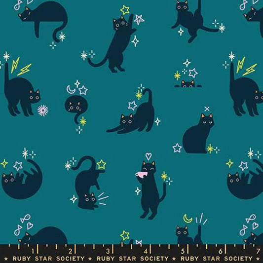 100% Cotton  Freaky Familiars Cat - Ruby Star Society  –  Storytime