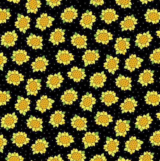 100% Cotton Sunflowers