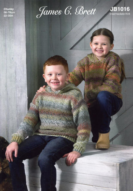 James C Brett Knitting Pattern JB1016Chunky Knitting