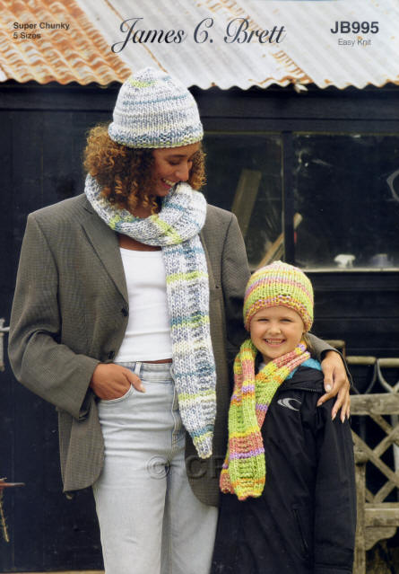 James C Brett JB995 Knitting Pattern