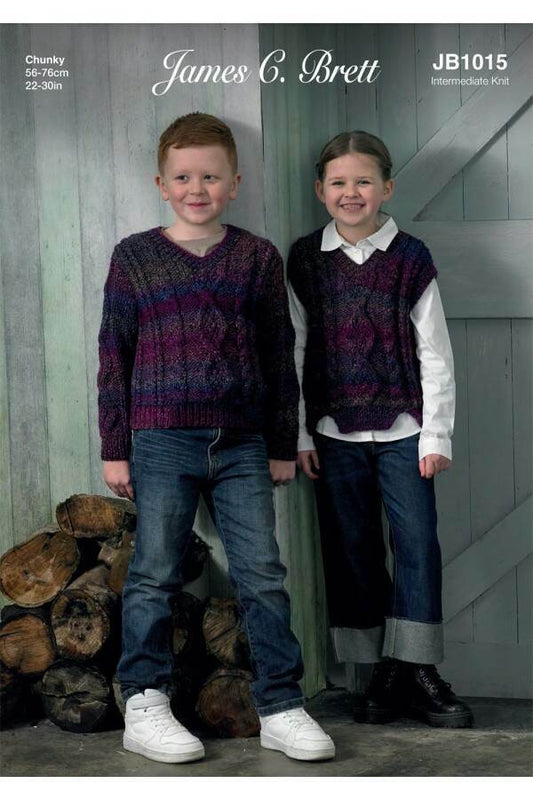 James C Brett Knitting Pattern JB1015 Chunky Knitting