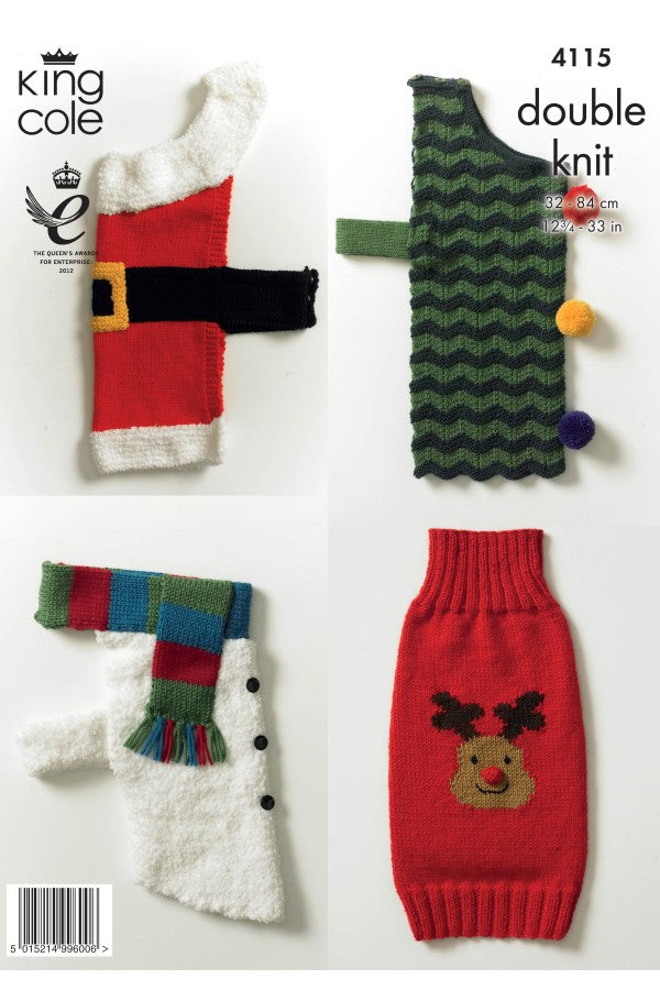 King Cole Knitting Pattern Dogs- DK 4115